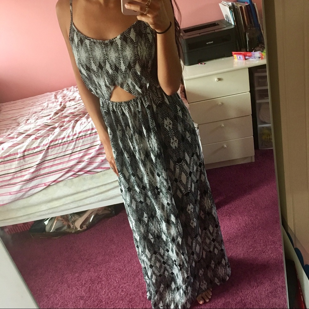 Maxi Dress with Cut-Outs